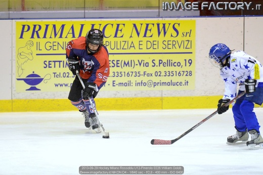 2013-09-29 Hockey Milano Rossoblu U12-Pinerolo 0226 William Golob